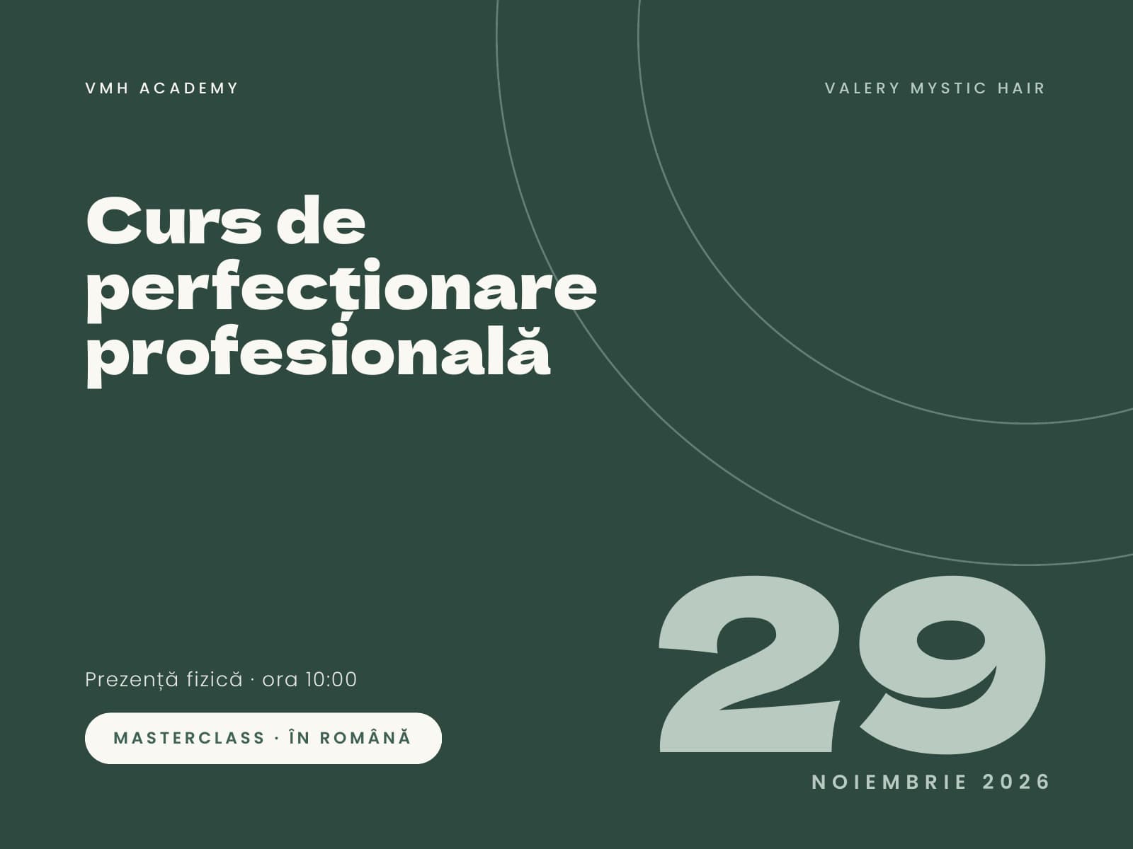Curs de perfectionare profesionala